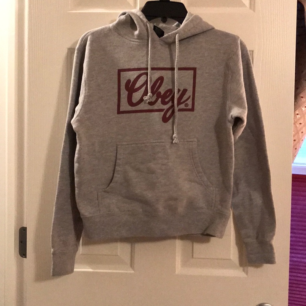 Obey gray hoodie